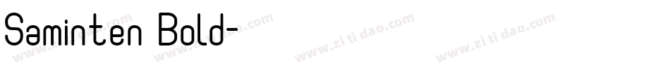 Saminten Bold字体转换